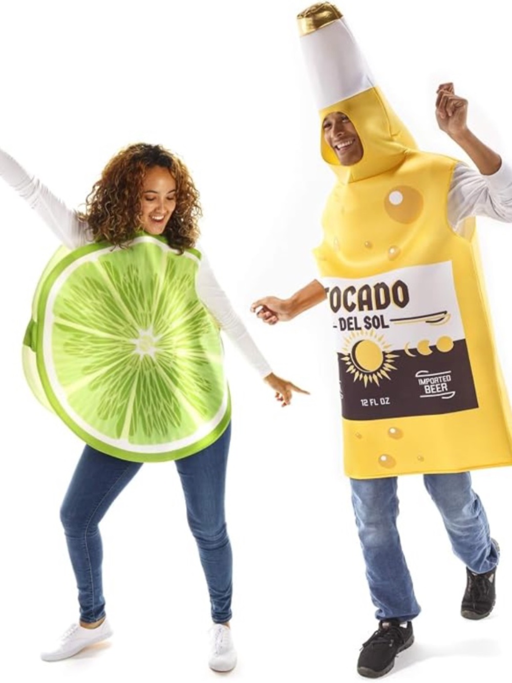 NWT Beer & Lime Halloween Couples Costume
